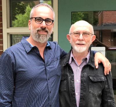 Sven Jacobson and his father David Jacobson